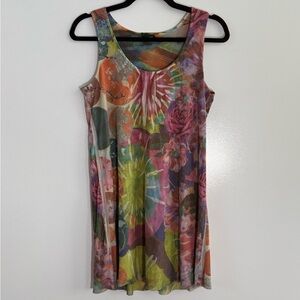 Colorful funky boho mini dress or long top